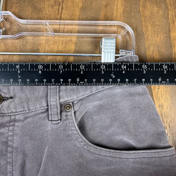 LL Bean Womens Pants Gray Super Soft Corduroy Barrel Fit High Rise Stretch 12 - Picture 5 of 11